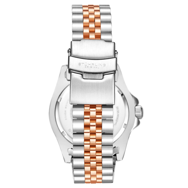 Aquadiver GMT Two Tone / Silver + Rose Gold | Black Dial