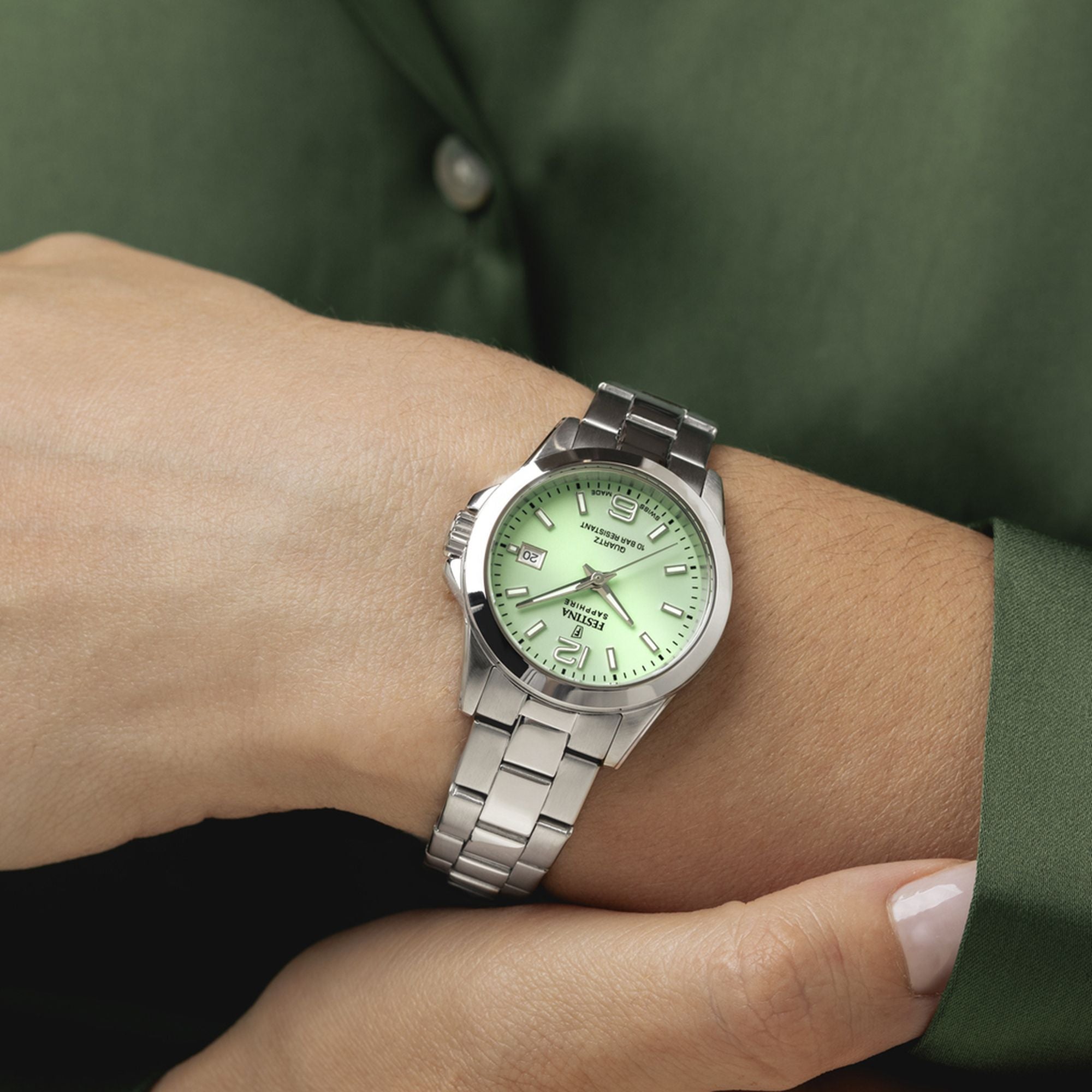 Classic Green / Stainless Steel | Green Dial