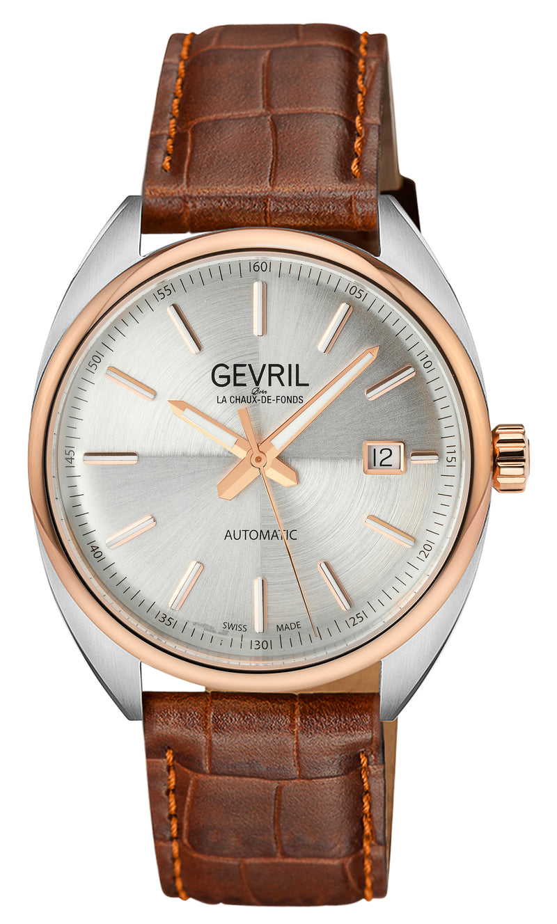 Five Points Swiss Made SW200 Silver Brown | Silver Dial