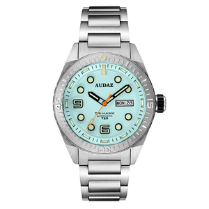 Tri-Hawk Tritium Blue with Luminous Glow Blue Dial