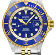Wall Street Gevril Swiss Made SW200-1 Steel Rotating Blue Ceramic Bezel , 316L case, Blue Dial | Blue Dial