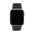 Thick Leather Two-Tone Racer Band for Apple Watch Series 8/7/6/5/4/3/2/1/SE Black & White (38mm | 40mm | 41mm) |  Dial