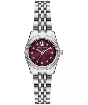 Lexington Burgundy Dial Silver Stainless Steel Bracelet 26mm Burgundy Dial