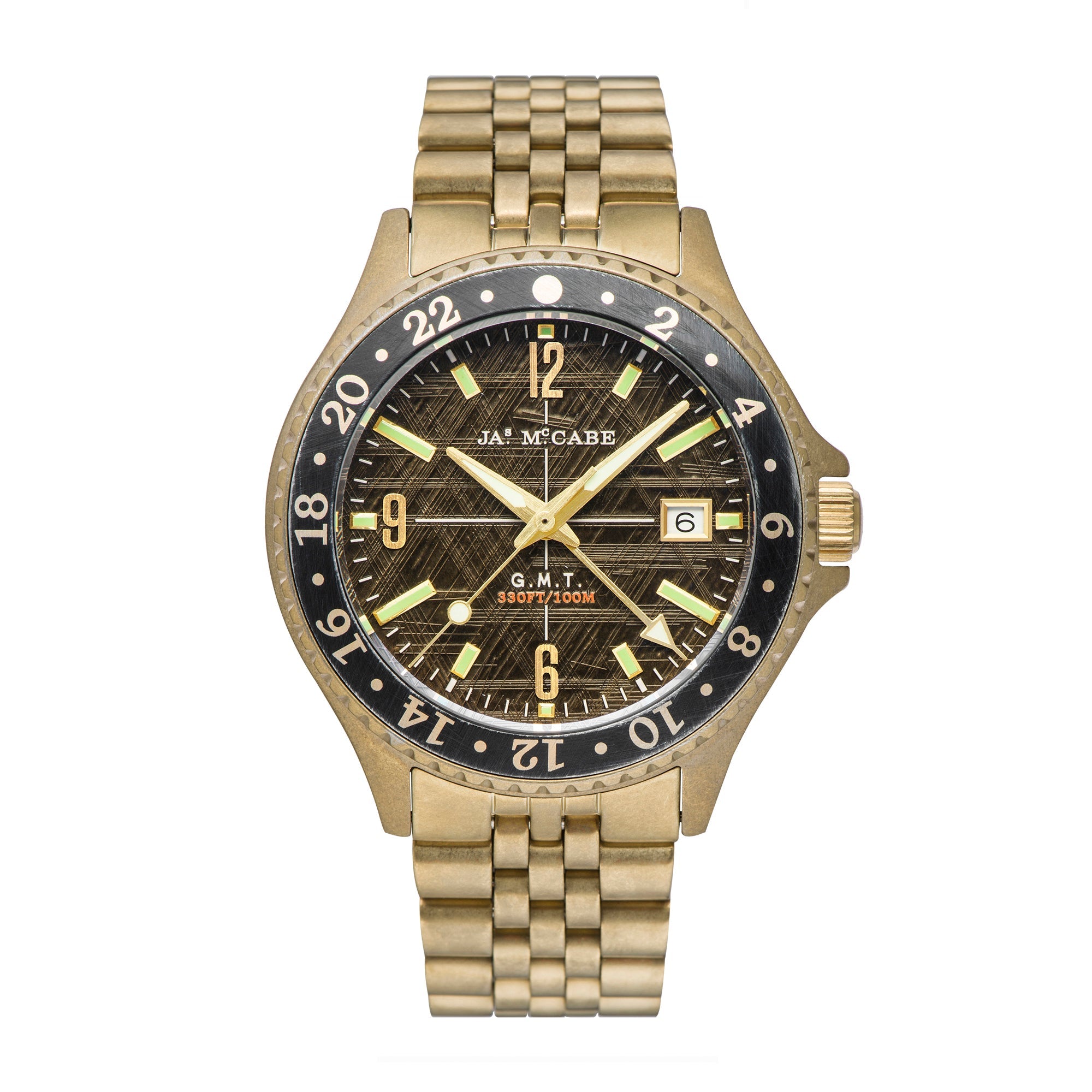 Baja GMT Gold / Stainless Steel | Gold Dial