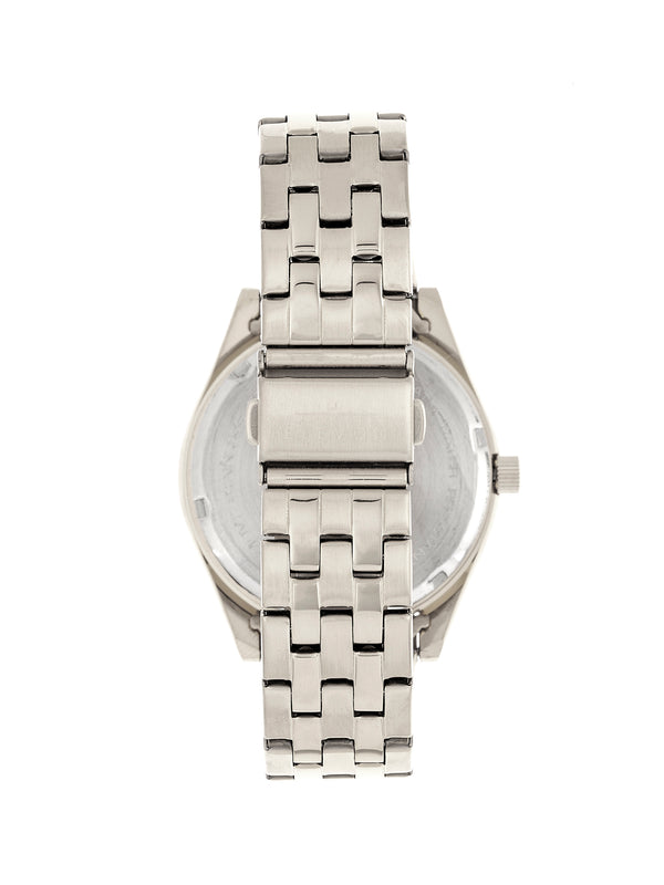 Gann Bracelet Watch with Day/Date Silver/Black | Black Dial