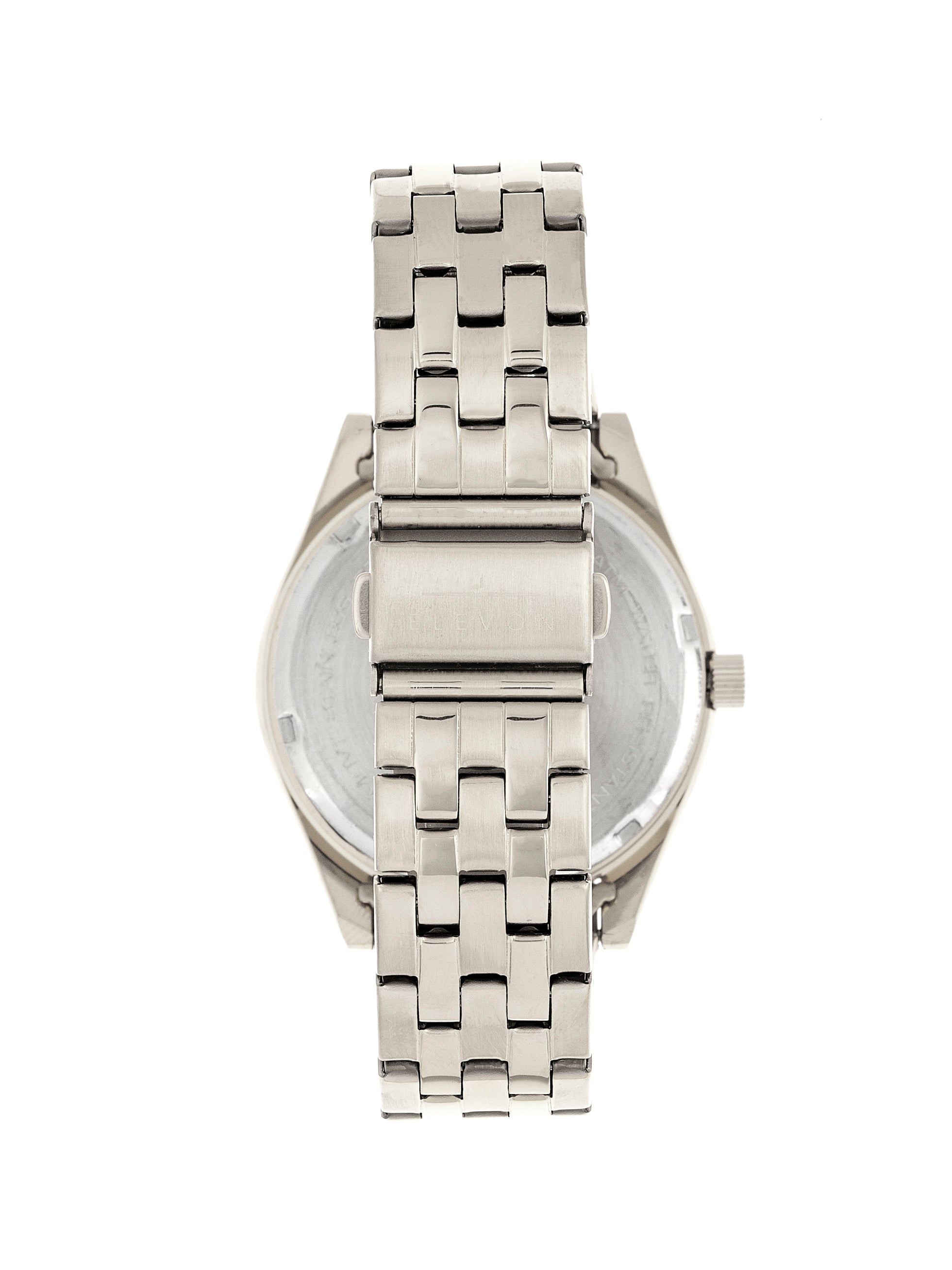 Gann Bracelet Watch with Day/Date Silver/Black | Black Dial