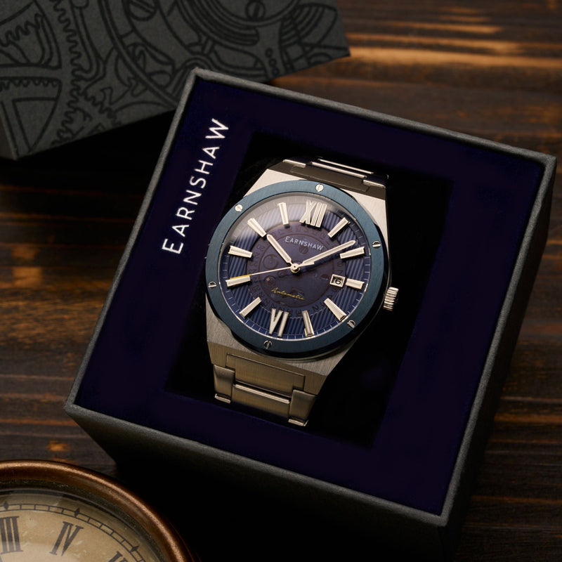 Discovery Drake Skeleton Automatic Blue / Stainless Steel | Blue Dial