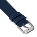 STRAP, 20mm, ITALIAN LEATHER, CROSS HATCH, STEEL BUCKLE, ROYAL BLUE, STANDARD ITALIAN LEATHER, CROSS HATCH |  Dial