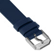 STRAP, 20mm, ITALIAN LEATHER, CROSS HATCH, STEEL BUCKLE, ROYAL BLUE, XL ITALIAN LEATHER, CROSS HATCH |  Dial