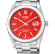 West Village Automatic Sellita SW200 Silver/Red,Silver band | Red Dial