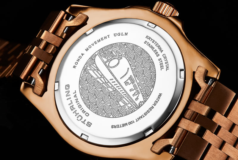 Aquadiver GMT Rose Gold/Stainless Steel | Black Dial