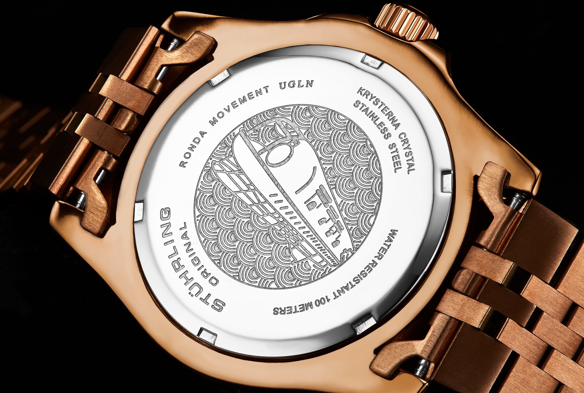 Aquadiver GMT Rose Gold/Stainless Steel | Black Dial