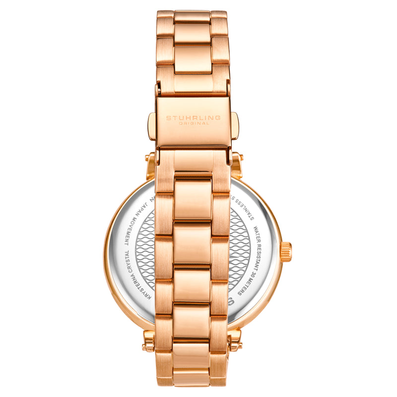 Symphony-3908.5 Rose Gold Stainless Steel | Orange Dial