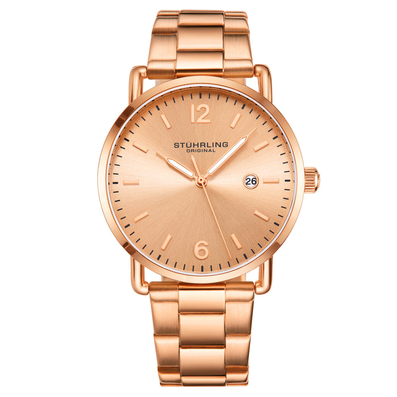 Oslo 3902 Quartz 38mm Fashion Rose/Bracelet | Rose / Salmon Dial