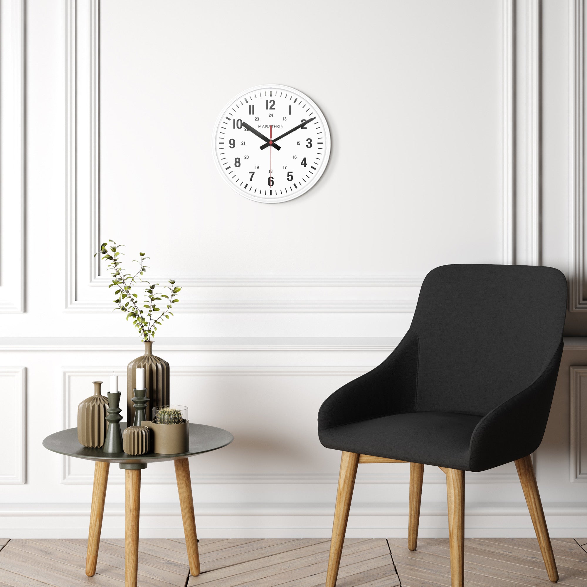 10 Inch Silent Continuous-Sweep Analog Wall Clock 10-analog-clock