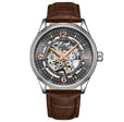 Denmark 3947 Automatic 42mm Skeleton Brown/Leather | Gray Dial