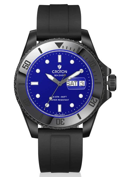 Sea Diver Black/Blue/Black | Blue Dial