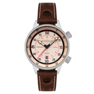 Rally Timer Automatic Khaki / Leather | Khaki Dial