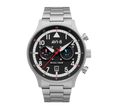Hawker Hurricane Carey Dual Time Black / Stainless Steel | Black Dial