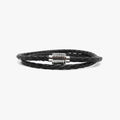 Sterling Coil, Leather Wrap
