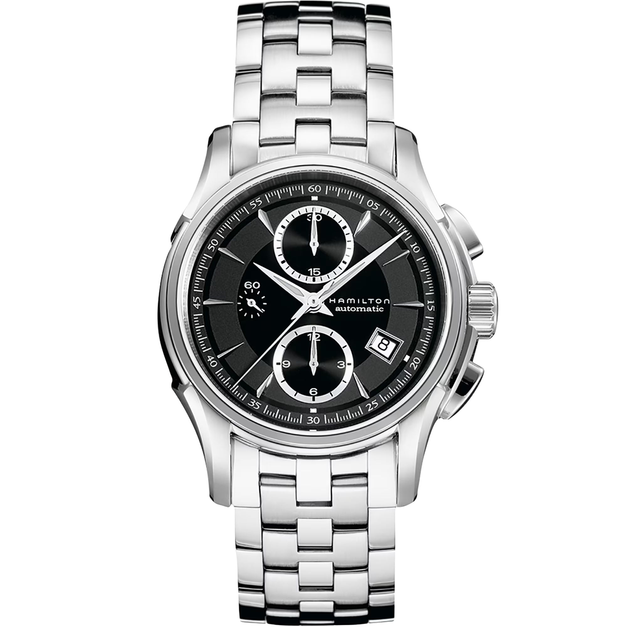 JAZZMASTER Silver/SS Black Dial