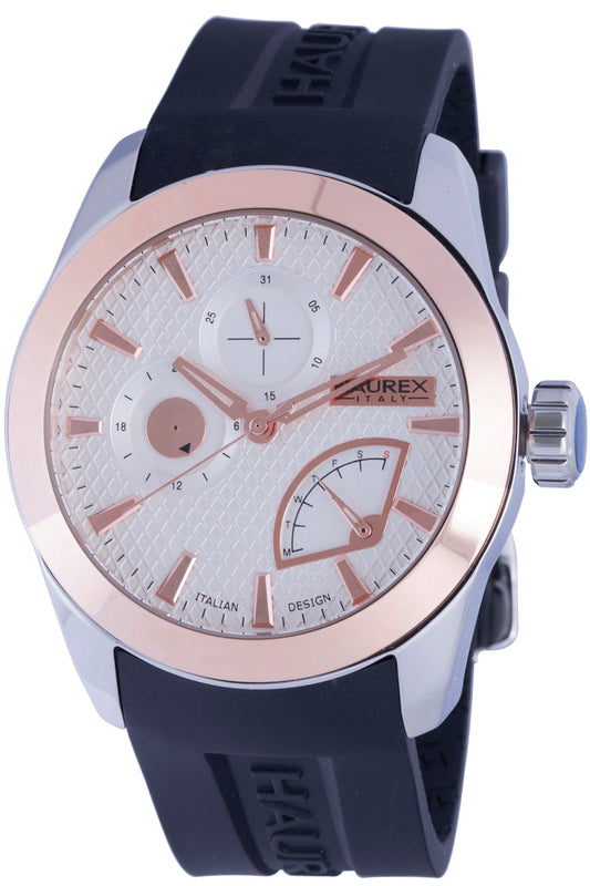 Magister Silver-Black Rose Gold | Silver Dial