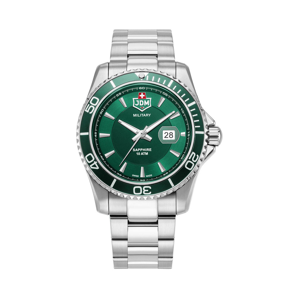 JDM Military Sierra Ronda 515 Movement Green Dial JDM-WG022-02