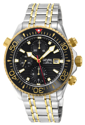 Hudson Yards Chronograph SW500 Chronograph , helium valve Diver BG | Black Dial