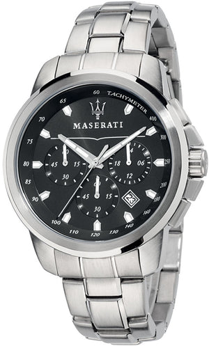 SUCCESSO Black / Stainless Steel Black Dial