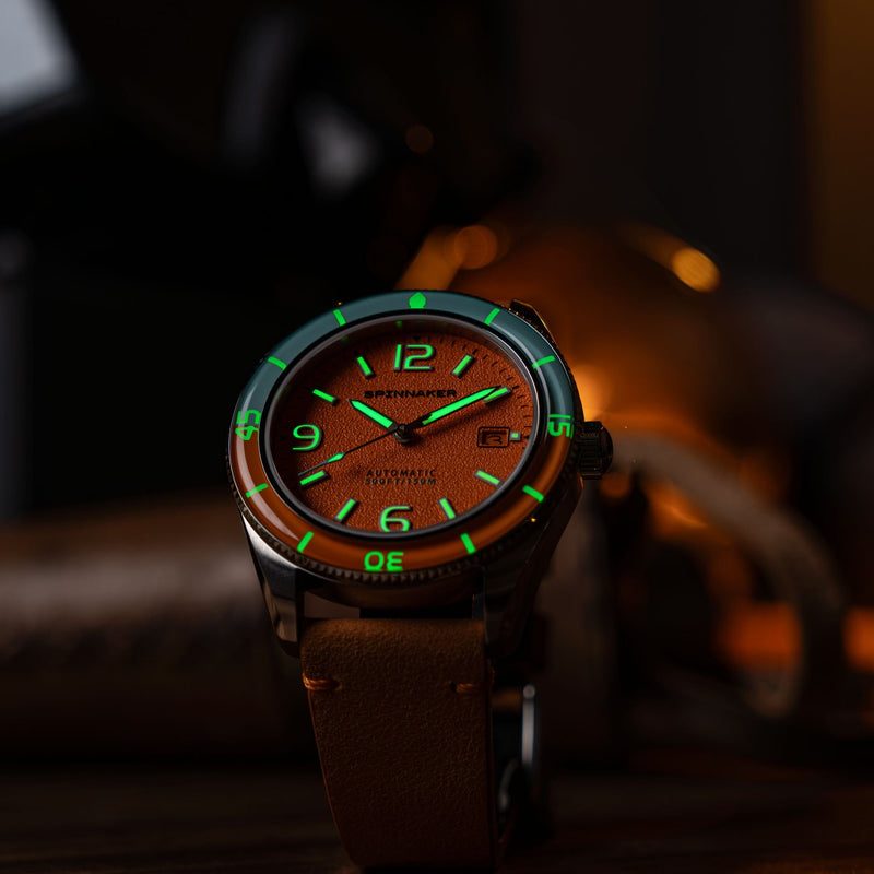 Fleuss Automatic Orange / Leather | Orange Dial