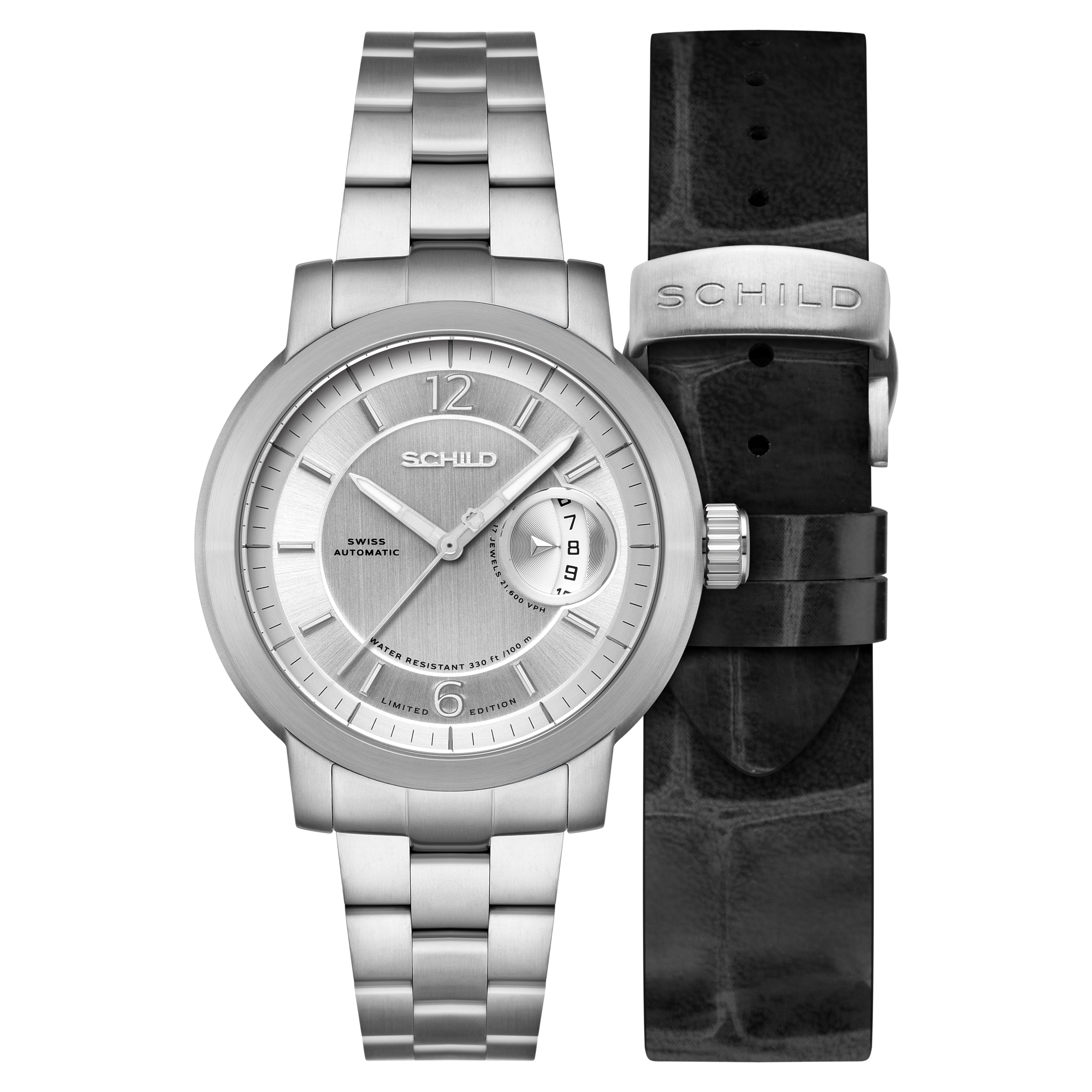 Heinrich Minimal Swiss Automatic Limited Edition Silver / Stainless Steel | Silver Dial