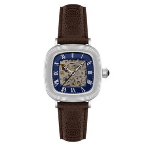 Heritage Chester Skeleton Automatic Blue / Genuine Leather | Blue Dial
