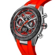 TAG HEUER CARRERA CHRONOGRAPH EXTREME SPORT 44MM, 100M, TITANIUM CASE, RED RUBBER BRACELET, SKELETON Red Skeleton Dial | Red Dial