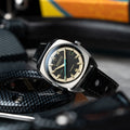 Buxton Automatic Black/ Black Leather | Black Dial