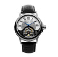 Tourbillon Silver case/Alligator strap/ Brass Dial | Silver Dial