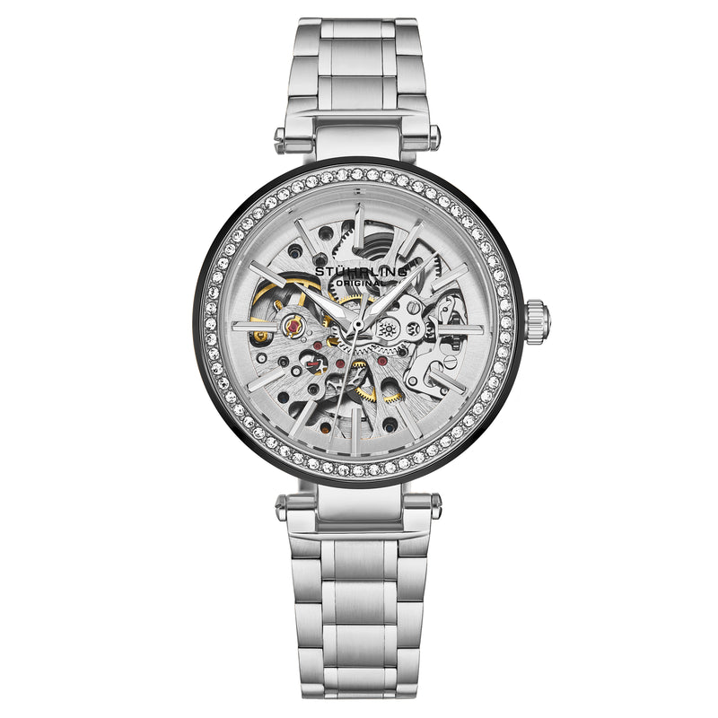 Radiant Elegance Automatic Skeleton Silver/Stainless | Silver Dial