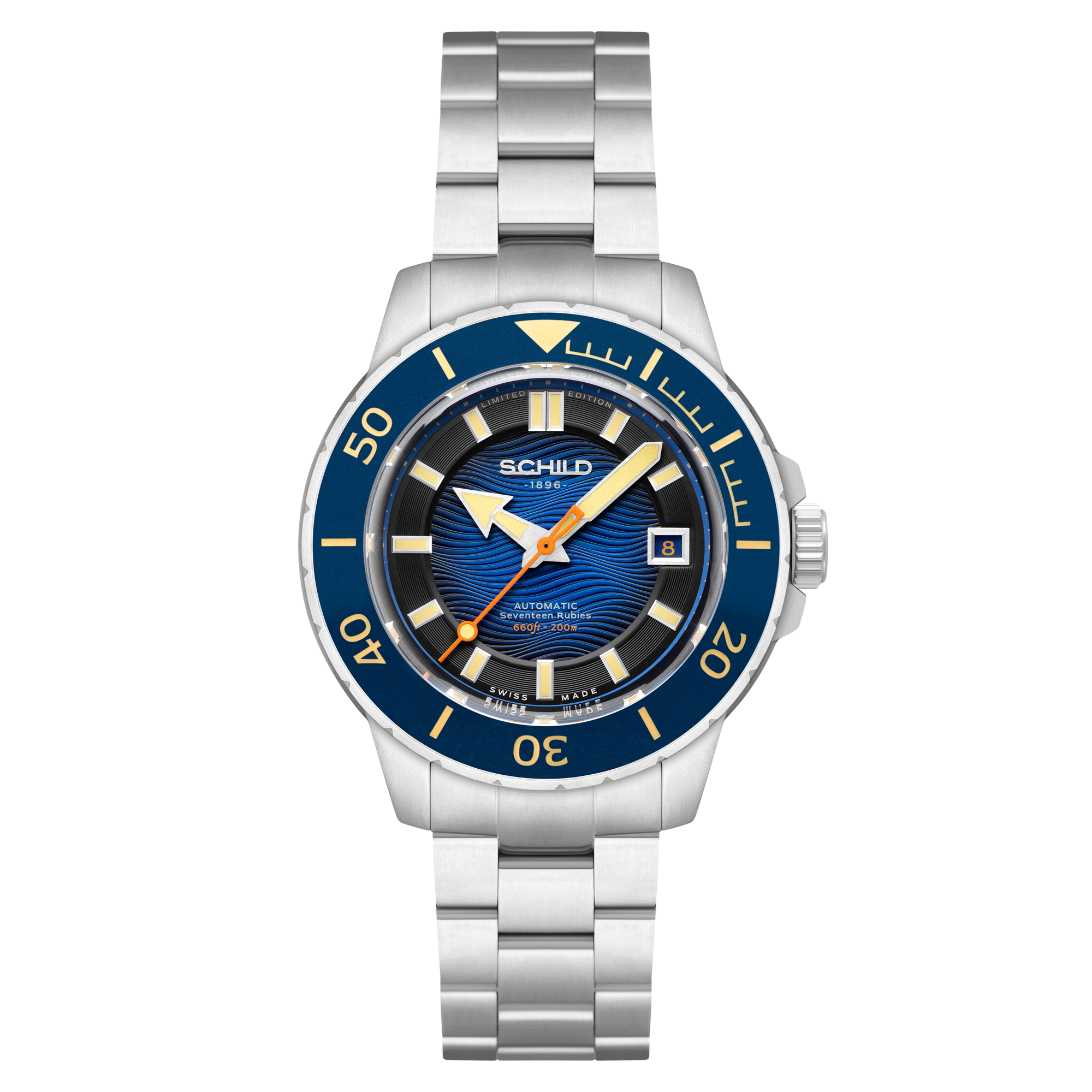 Hermann Swiss Automatic Limited Edition Blue / Stainless Steel | Blue Dial