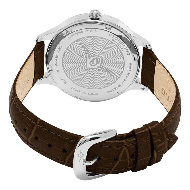 Vogue-560.01 Brown Leather | Silver Dial