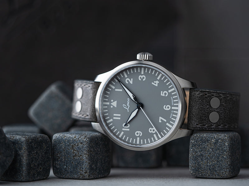 Augsburg Grau 42 Automatic / Leather Strap | Gray Dial