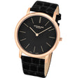 Symphony Black/Leather/Black Dial/Rose/Rose  Case 601.3345K1 | Black Dial