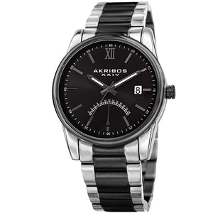Black Dial Two-tone Men's Watch Black/Silver | Black Dial