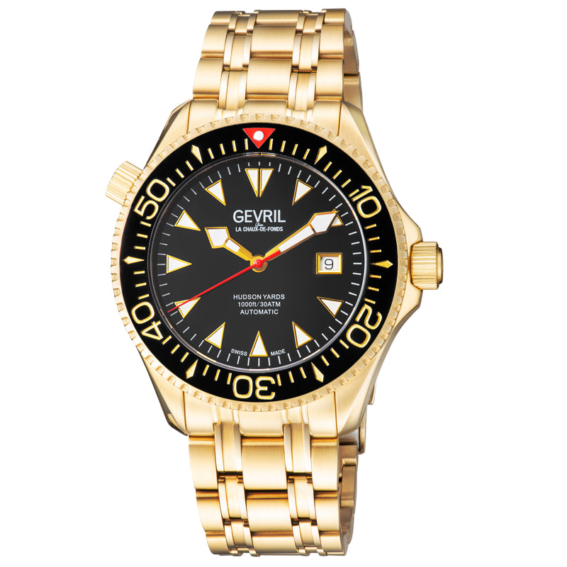 Hudson Yards Sellita SW200 Automatic Swiss Made Watch ceramic bezel helium valve dive suit extension