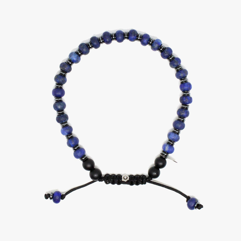 Blue Lapis, Gunmetal Bracelet M (7.25" Wrist) |  Dial