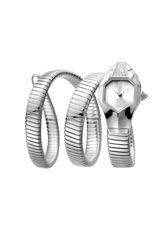 Just Cavalli 22mm / Silver / Silver Silver Dial