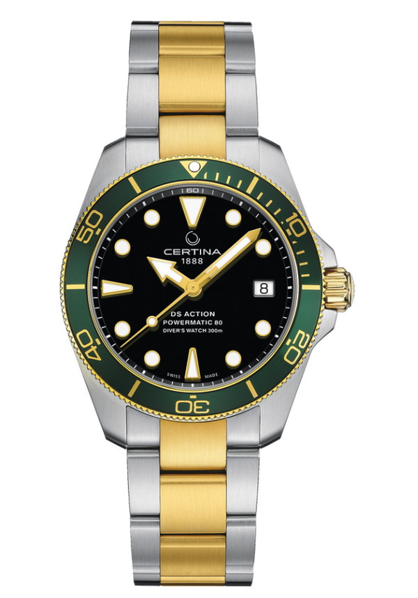 DS Action Diver 38mm Powermatic 80 Black Dial