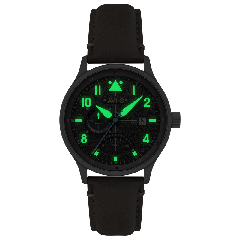 Mckellar Dual Time Grey / Leather | Grey Dial