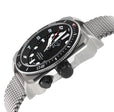 XO Submarine Sellita SW200 rotating bezel Black Divers watch Mesh | Black Dial