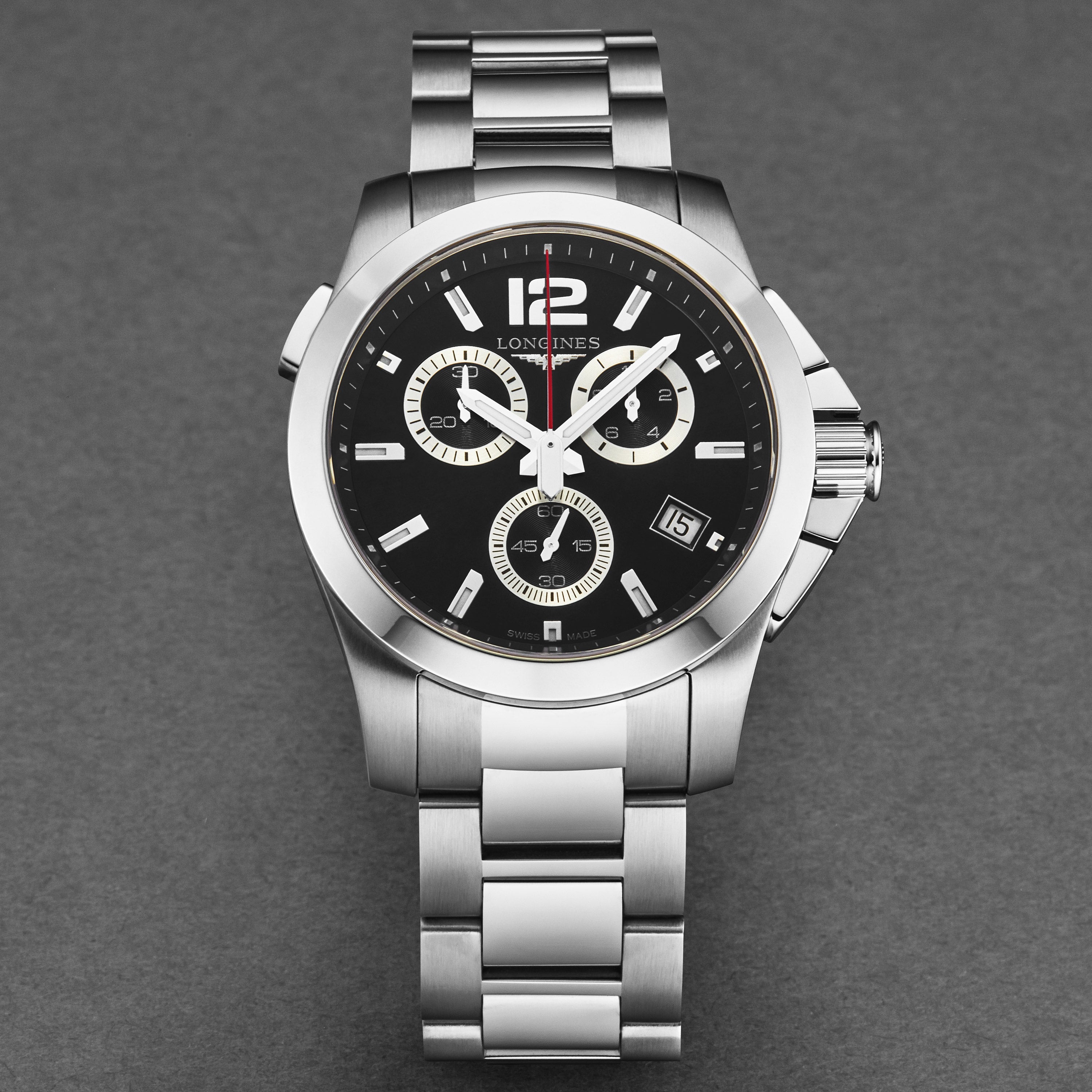 Conquest L37024566 / Black | Black Dial – Watch Gang