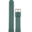 2 Pack - Vintage Rubber Diver Watch Bands ��� Tropical and Waffle Green, 20mm |  Dial