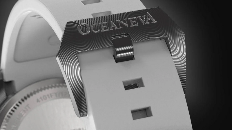 Damascus Swiss Automatic SW200 Deep Marine Explorer II Damascus/Blue Dial/White Strap | Blue Dial